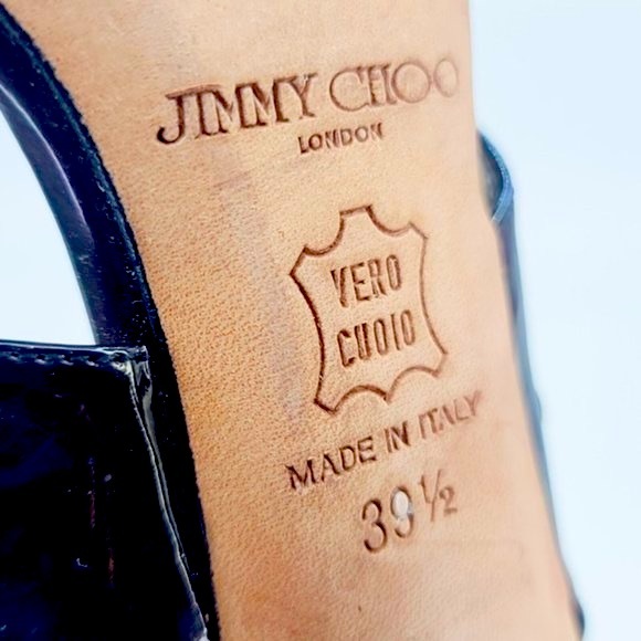 ❌SOLD❌ [Jimmy Choo] "Cinderella" Sling-Back Strappy Heels Sz 39.5 (US 9.5) - Picture 7 of 9